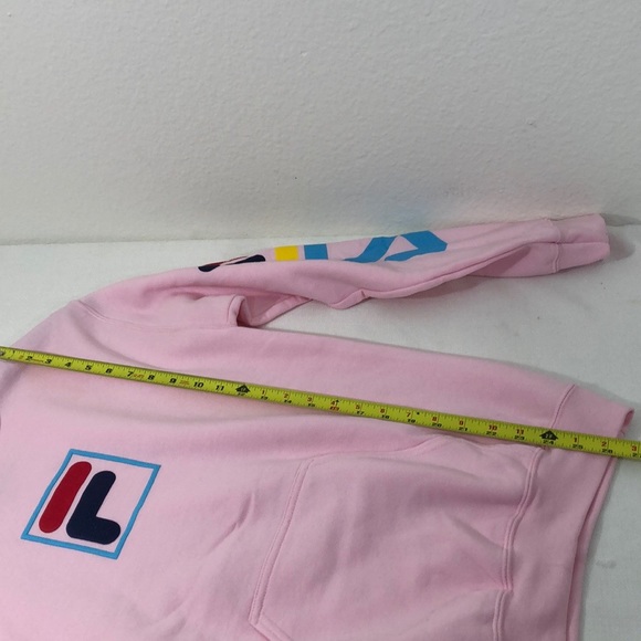 FILA Pink Hoodie Unisex Size medium new - Picture 4 of 7